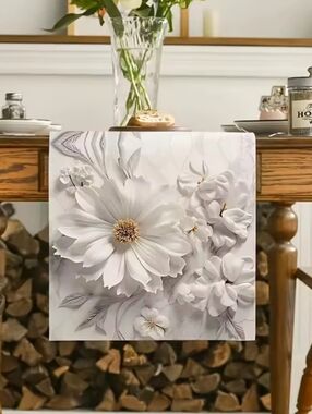 FRESH BLOOMS-Table Runner 13 X 108 Inches